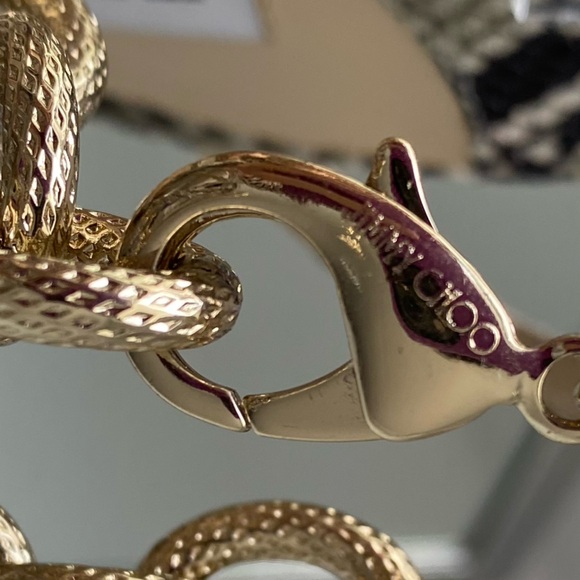 New Jimmy Choo Off-White Snake Sae 90 Sandals 39 $895 - Picture 12 of 13